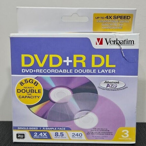 Verbatim dvd 8 - verbatim, 8.5gb